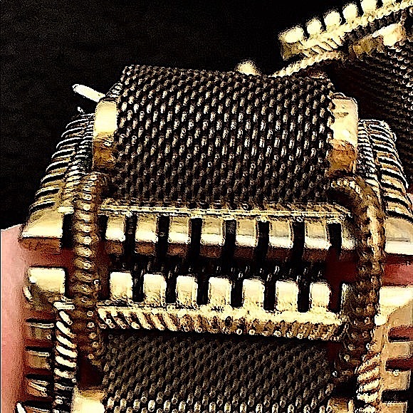 Vintage Leather & Brass Rolling Hinged Women’s Belt main image 9